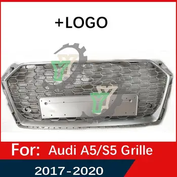 Az Audi A5/S5 2017 2018 2019 2020 Kocsi, Első Lökhárító Rács Központ Panel Stílus Felső Grill (Módosítsa Az RS5 stílus)