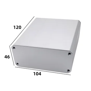 Alumínium alumínium profil osztott akkumulátor Doboz doboz áramkör shell 120x104x46mm